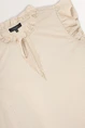 Licht getailleerde blouse met rucherand