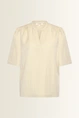 Licht glanzende blouse met V-hals
