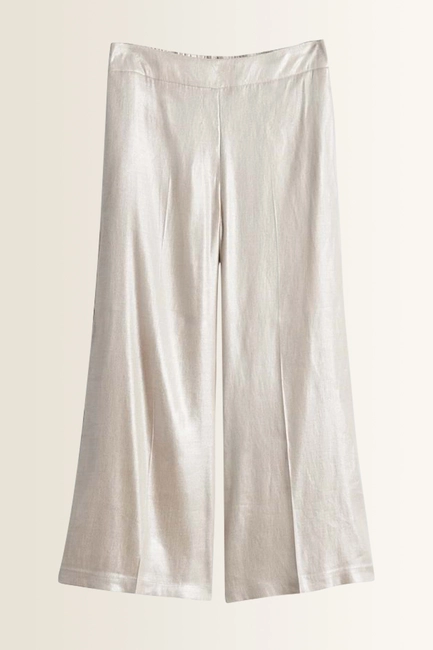 Licht glanzende broek Catsby cropped wide Someday