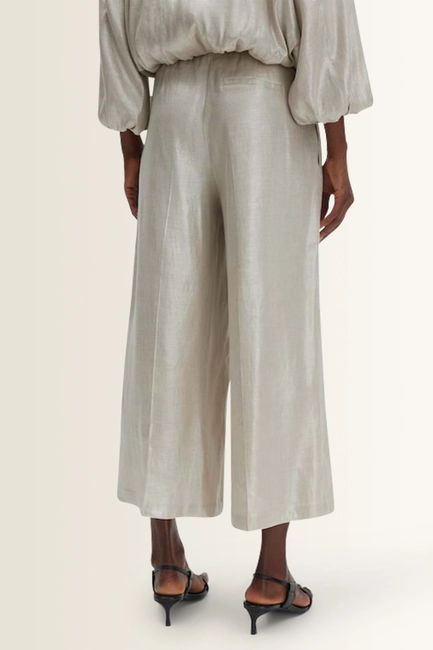 Licht glanzende broek Catsby cropped wide Someday