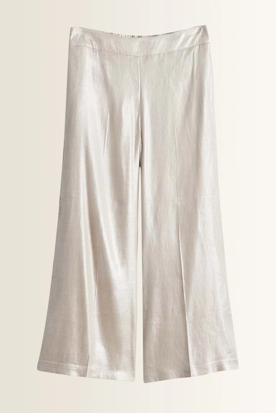 Licht glanzende broek Catsby cropped wide Someday