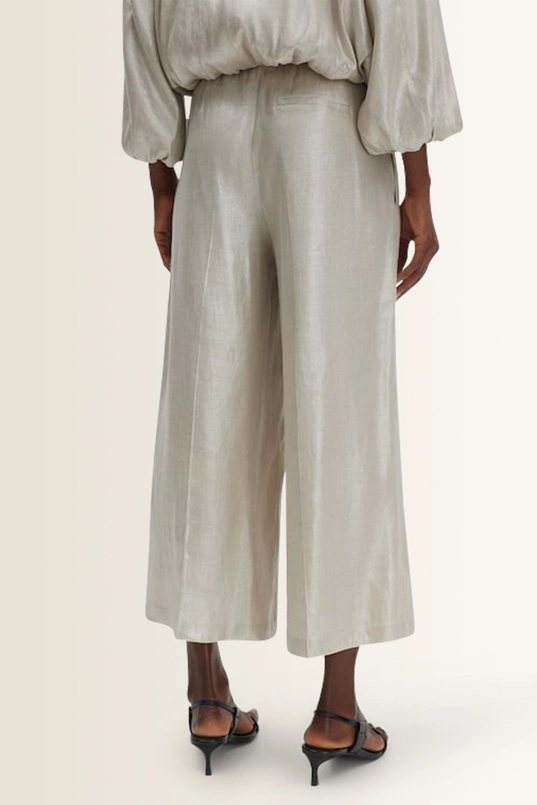 Licht glanzende broek Catsby cropped wide Someday