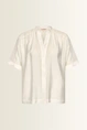 Lichtgewicht crinkle blouse