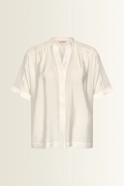 Lichtgewicht crinkle blouse