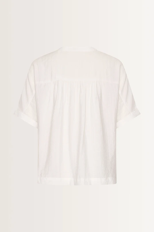 Lichtgewicht crinkle blouse