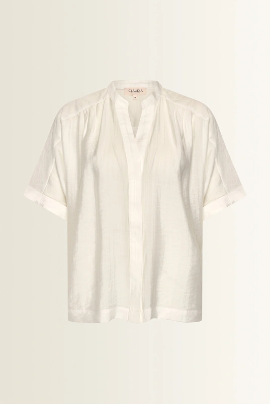 Lichtgewicht crinkle blouse