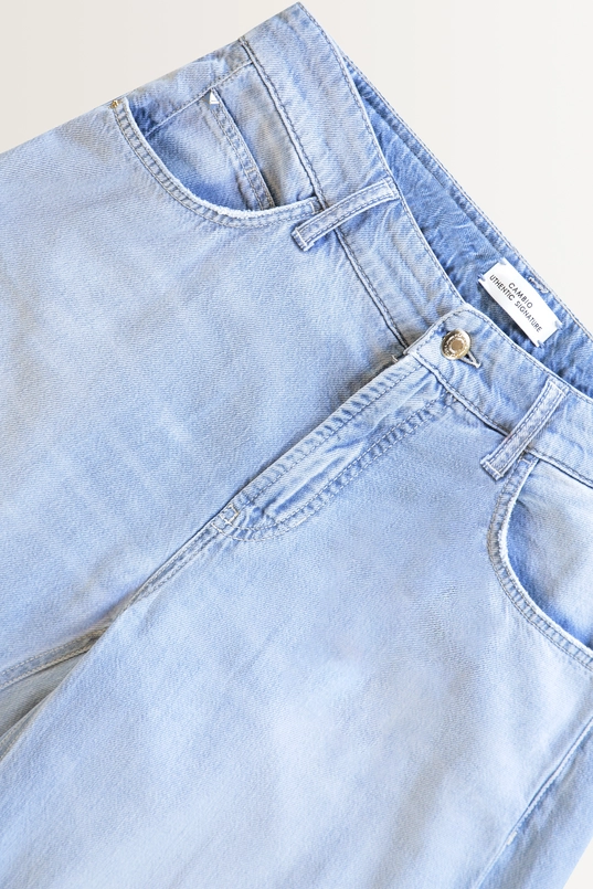 Lichtgewicht denimbroek Palazzo Cambio