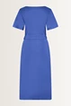 Light weight crepe belted dress