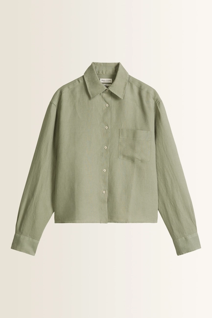 Linnen blouse met borstzak Marc O’Polo