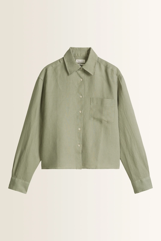 Linnen blouse met borstzak Marc O’Polo