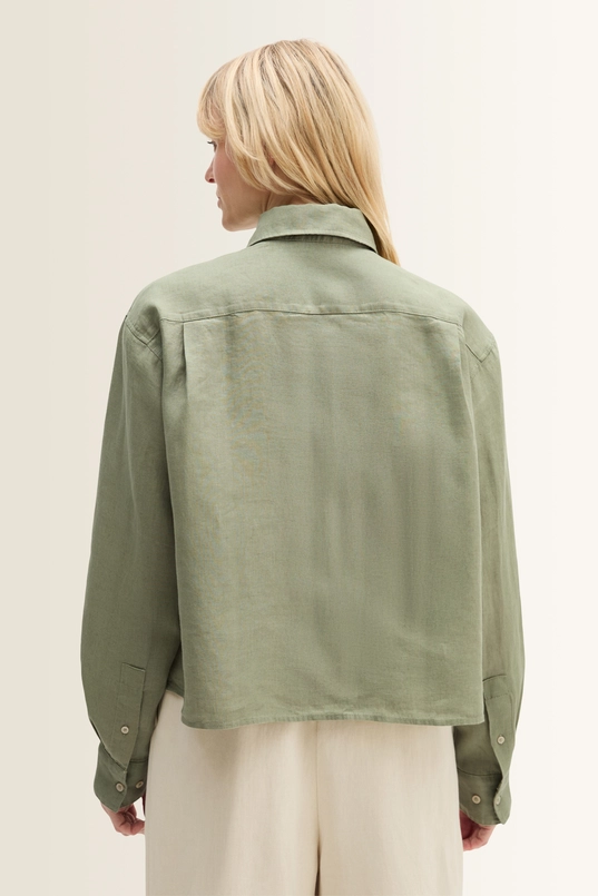 Linnen blouse met borstzak Marc O’Polo