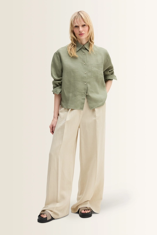 Linnen blouse met borstzak Marc O’Polo