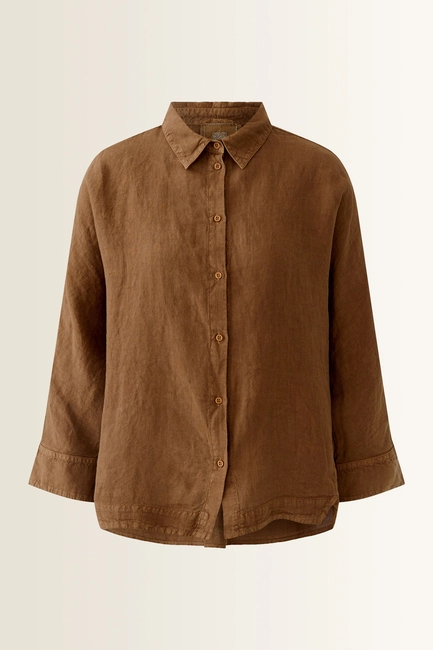Linnen blouse met doorknoopsluiting OUI