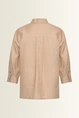 Linnen blouse met overhemdkraag