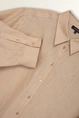 Linnen blouse met overhemdkraag