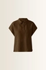 Linnen blouse met polokraag OUI