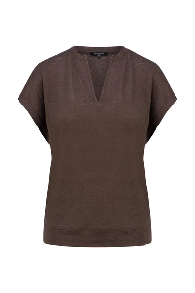 Linnen jersey top