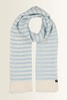 Linnen shawl met strepen Fraas