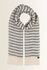 Linnen shawl met strepen Fraas
