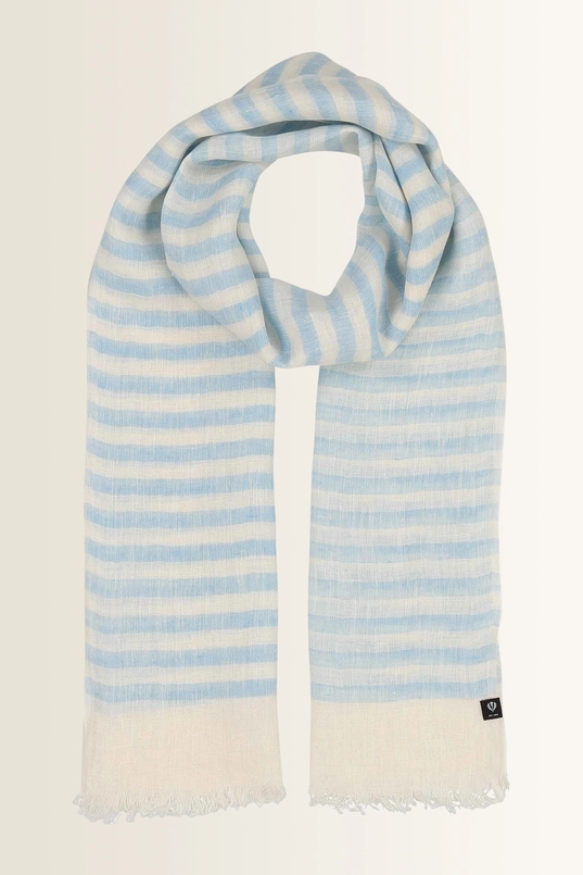 Linnen shawl met strepen Fraas
