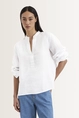 Linnen tuniekblouse Marc O'Polo