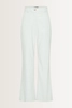 Linnenblend broek met flairpijp