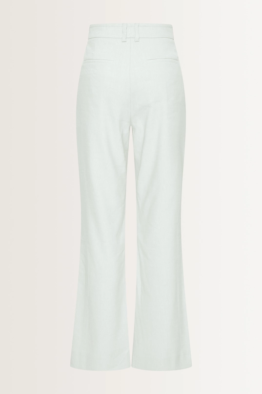 Linnenblend broek met flairpijp