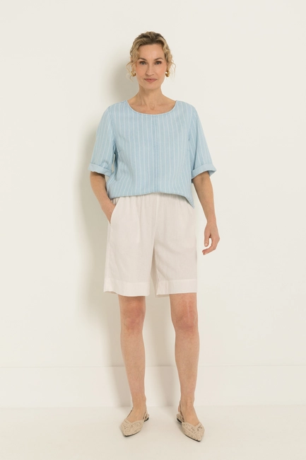 Linnenblend short