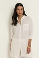 Longline linnen blouse