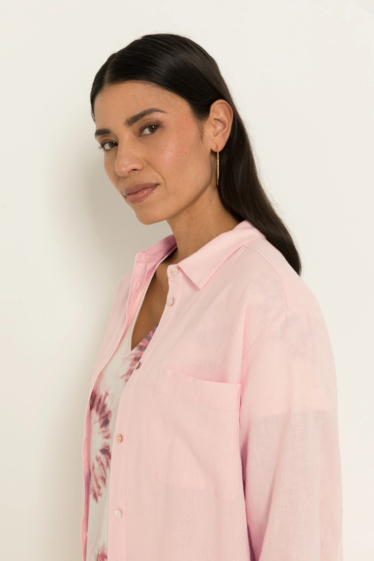 Longline linnen blouse