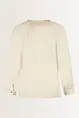 Losvallende blouse plooidetails