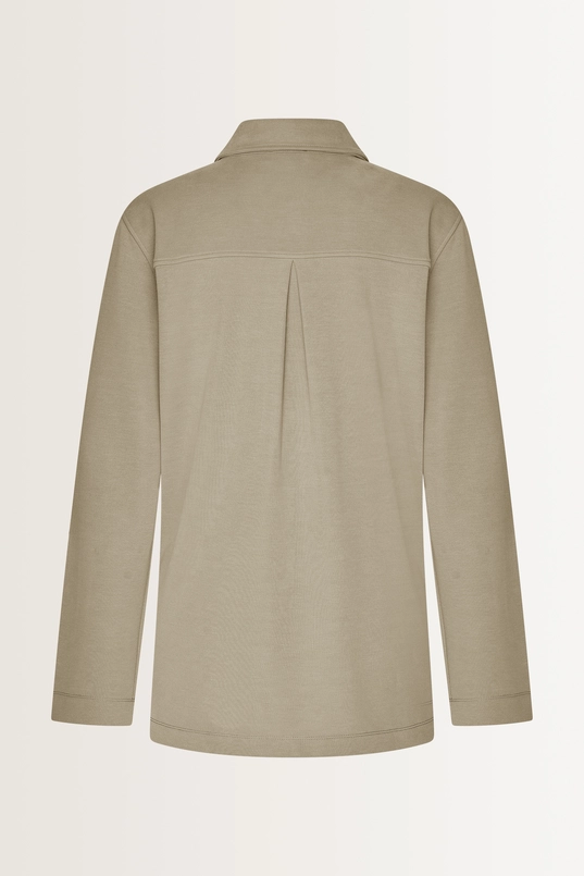 Losvallende blouse zachte modalmix
