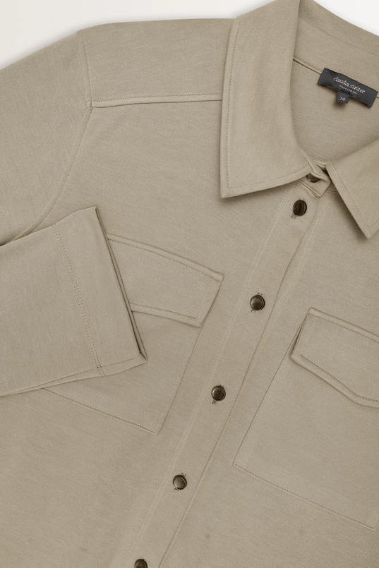 Losvallende blouse zachte modalmix