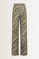Losvallende broek met zebraprint