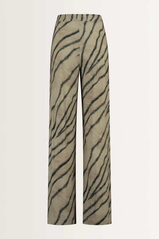 Losvallende broek met zebraprint
