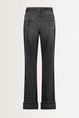 Losvallende jeans met denim riem