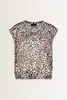 Losvallende top animalprint Monari