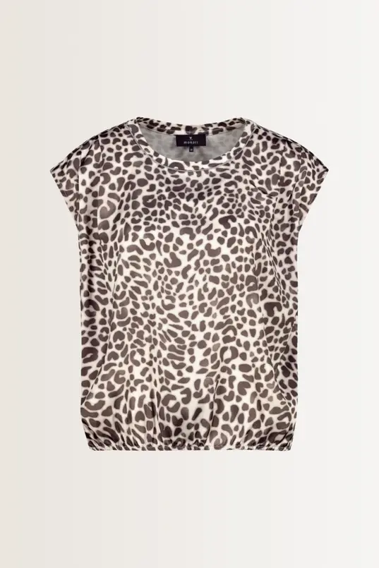 Losvallende top animalprint Monari