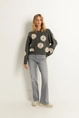 Low rise flared jeans
