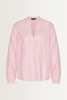 Luchtige blouse bladmotief