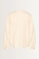 Luchtige blouse bladmotief