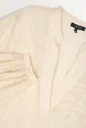 Luchtige blouse bladmotief