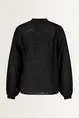 Luchtige blouse bladmotief
