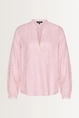 Luchtige blouse bladmotief