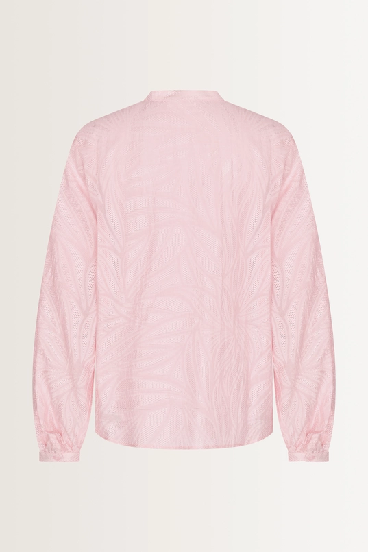 Luchtige blouse bladmotief