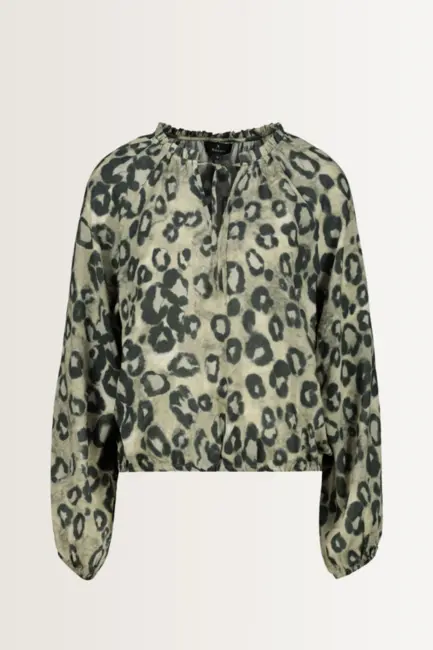 Luchtige blouse met luipaardprint Monari