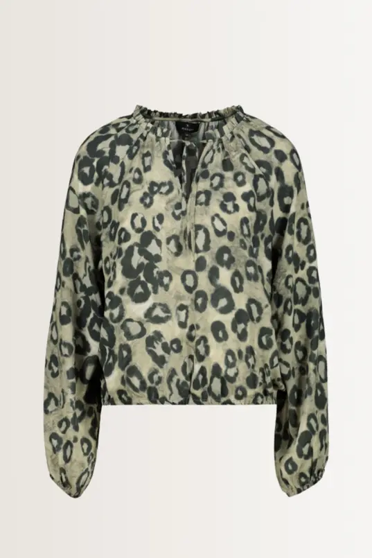 Luchtige blouse met luipaardprint Monari