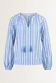 Luchtige blouse met streepreliëf