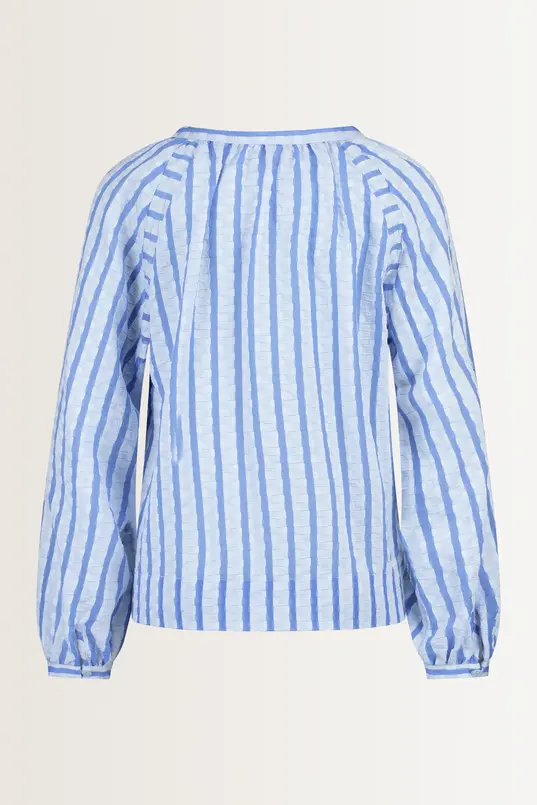 Luchtige blouse met streepreliëf