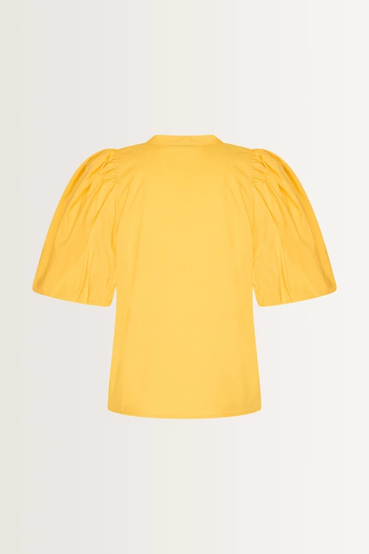 Luchtige blouse met volumemouwen